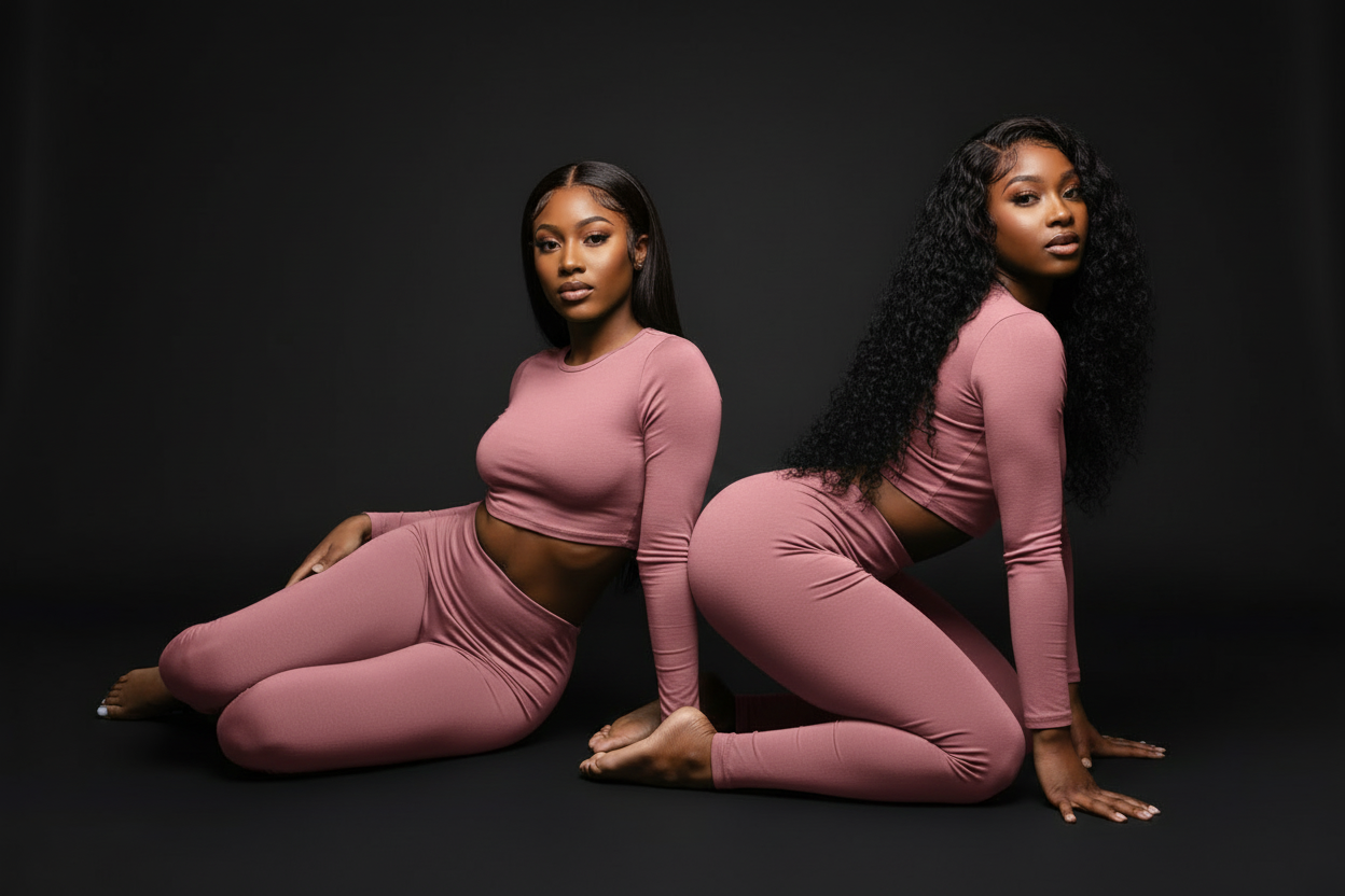 Image with pink clothing